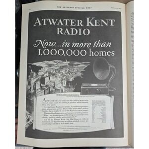 Atwater Kent Radio Advertisement 1927